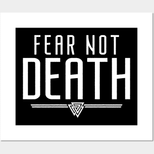 Fear Not Death | Inspirational Quote Design Posters and Art